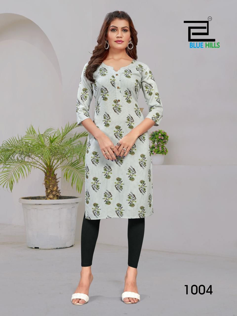 Hi Choice Vol 5 By Blue Hills Rayon Straight Printed Kurti Wholesale Market